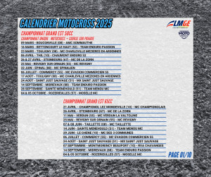 Championnat Motocross 2025 Ligue Grand Est 50 et 65cc